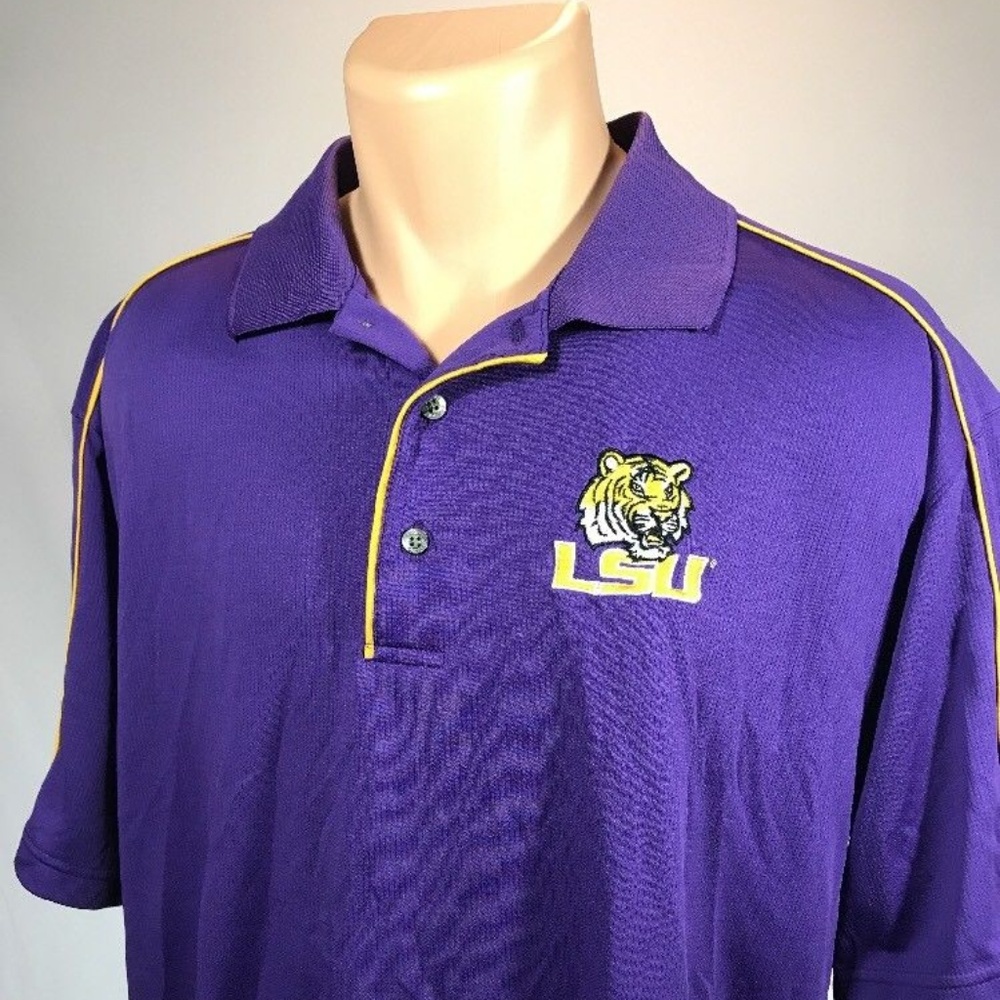 PGA Tour LSU Tigers Polo XL Mens Shirt